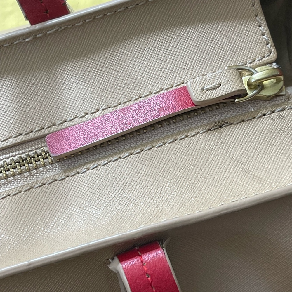 Kate Spade Tan & Red Tote, Coach Wallet, Twillies, Keychain, Xbody Chain & Dusty - Picture 8 of 16